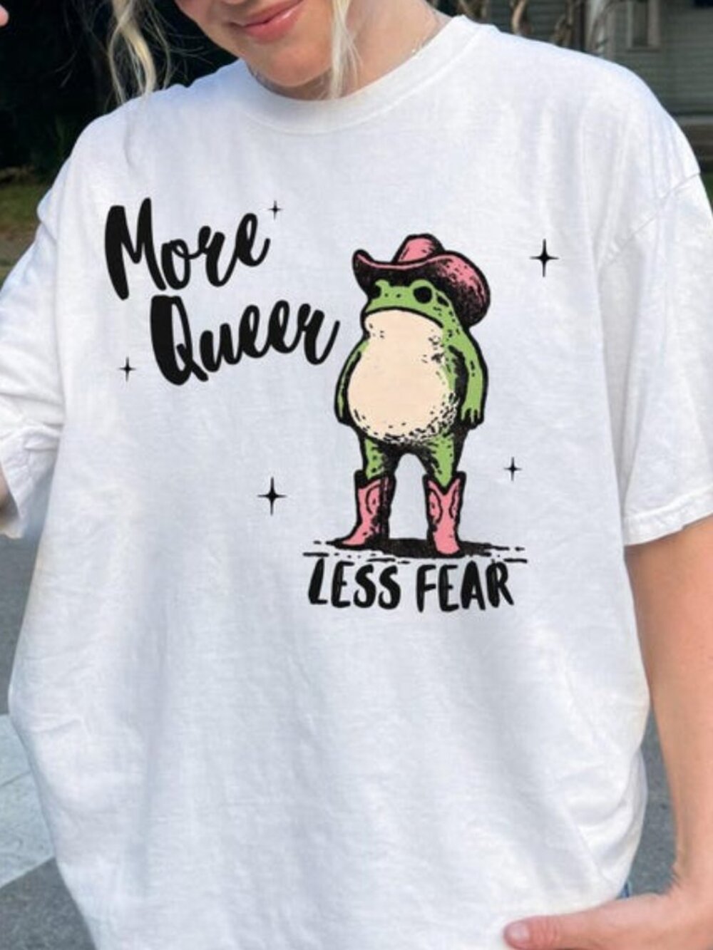Proud Queer Frog LGBTQ Pride Ally Shirt, Queer Rights Tee